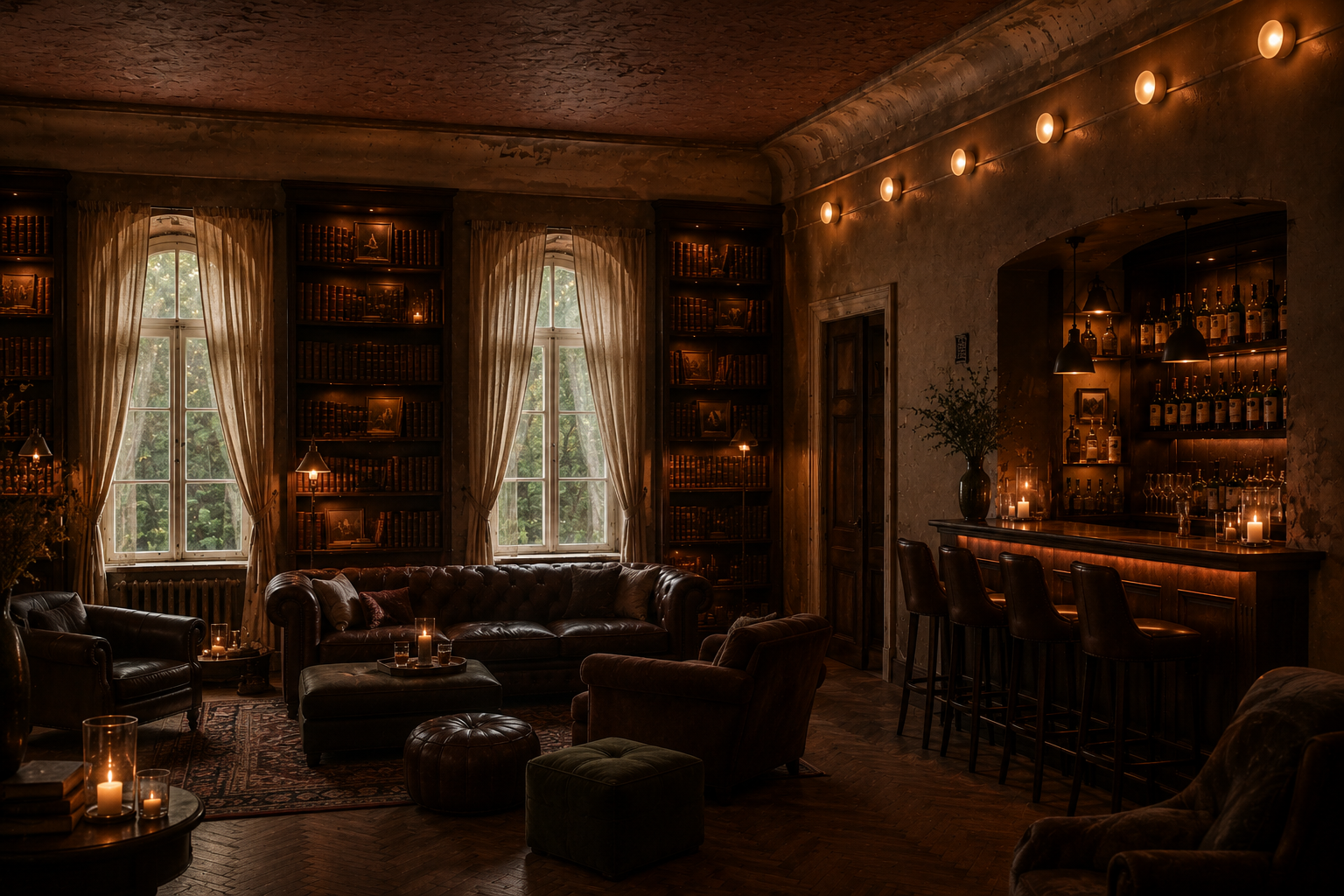 Preliminary creative study for the hospitality vision at Virķēni Estate.